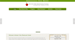 Desktop Screenshot of natureswaymontessori.com