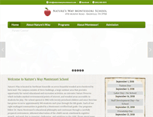 Tablet Screenshot of natureswaymontessori.com